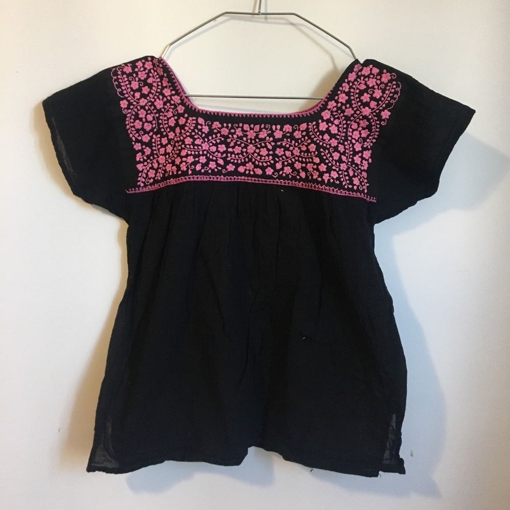 Mexican hand embroidered top